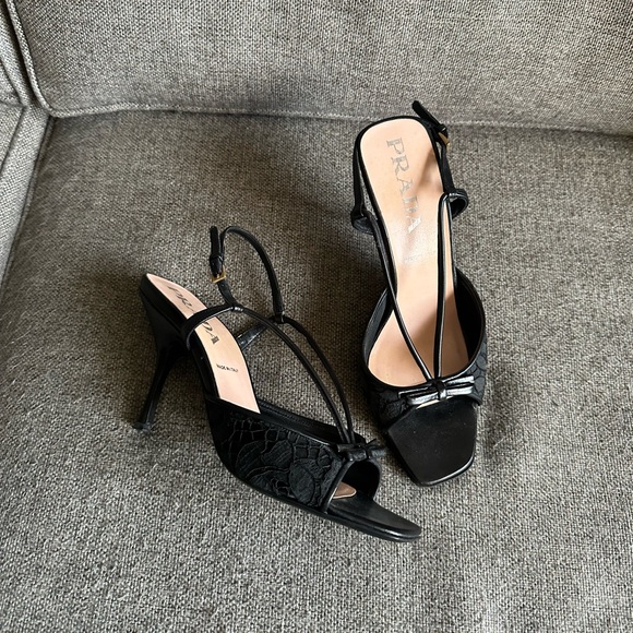 Vintage Prada lace heels - Picture 1 of 4